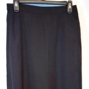 VTG Womans Leslie Fay Black Maxi long Skirt.  sz 10 Perfect Condition